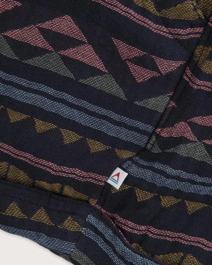 Passenger Clothing Santosa Organic Cotton Jacquard Short Black Geo Pattern Women Shorts