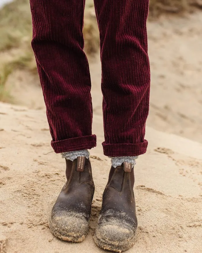 Passenger Clothing Tiaga Cord Dungarees Windsor Wine Women Dungarees and Trousers