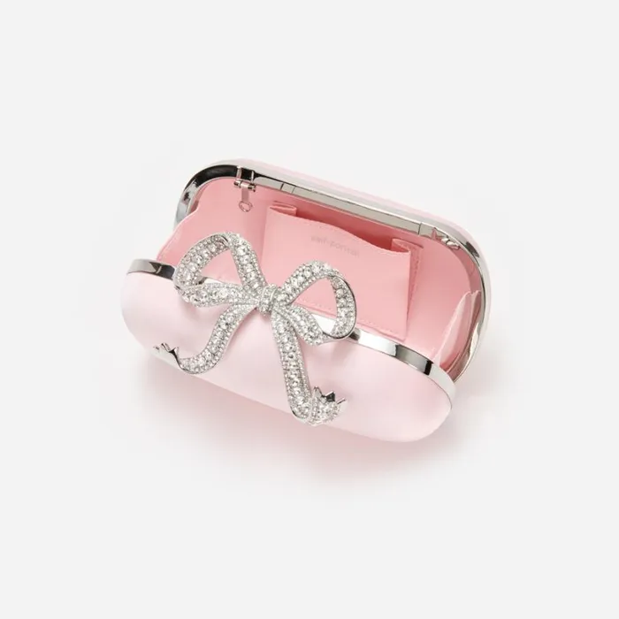 Pink Satin Clutch Women Self Portrait Clutch Bags Pink Satin Clutch Women Self Portrait Clutch Bags