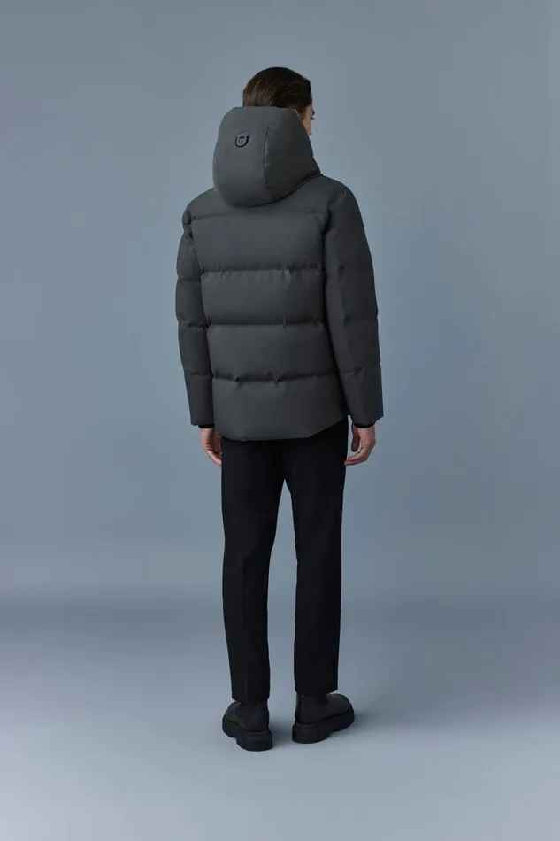 Puffer Men Mackage GRAYDON 2in1 Lustrous Light Down Jacket Navy