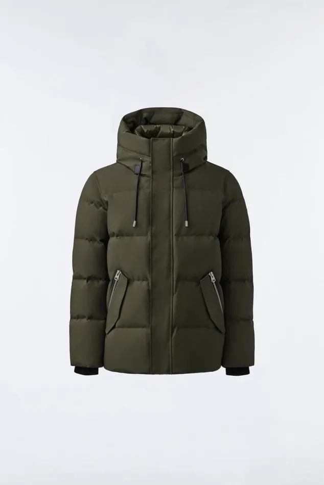 Puffer Men Mackage GRAYDON 2in1 Lustrous Light Down Jacket Navy