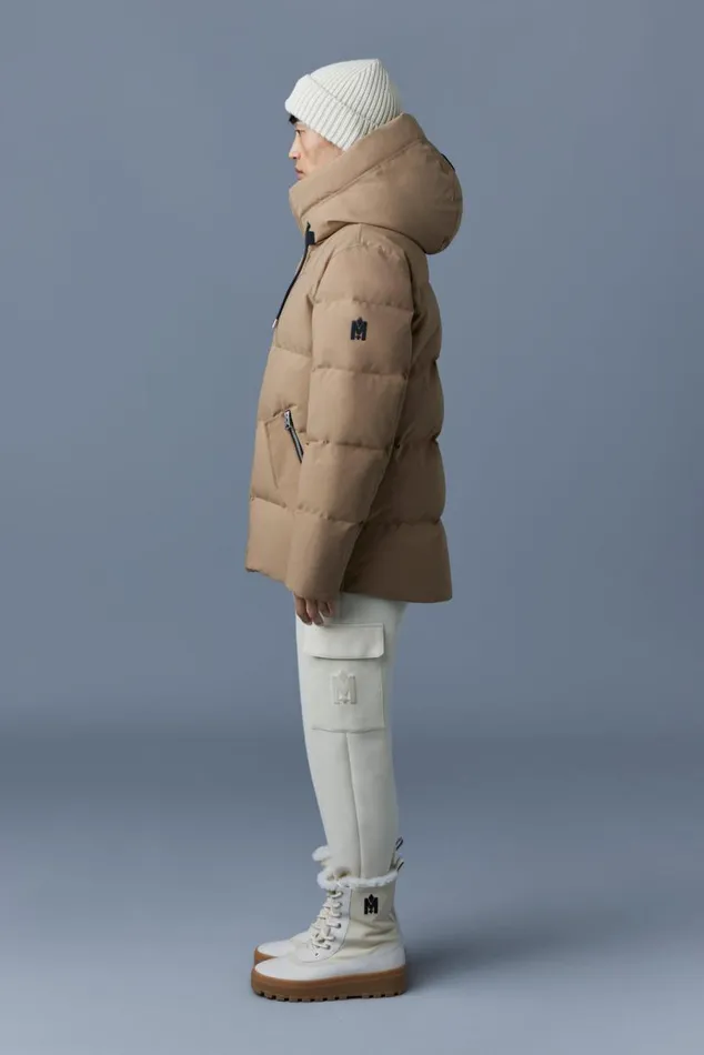 Puffer Men Mackage GRAYDON 2in1 Lustrous Light Down Jacket Navy