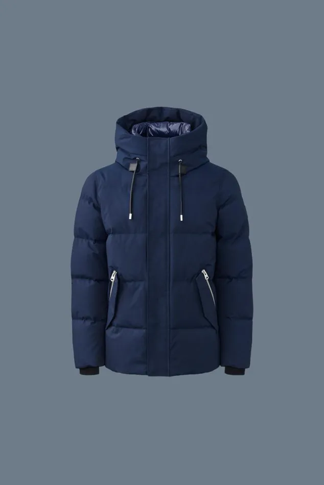 Puffer Men Mackage GRAYDON 2in1 Lustrous Light Down Jacket Navy