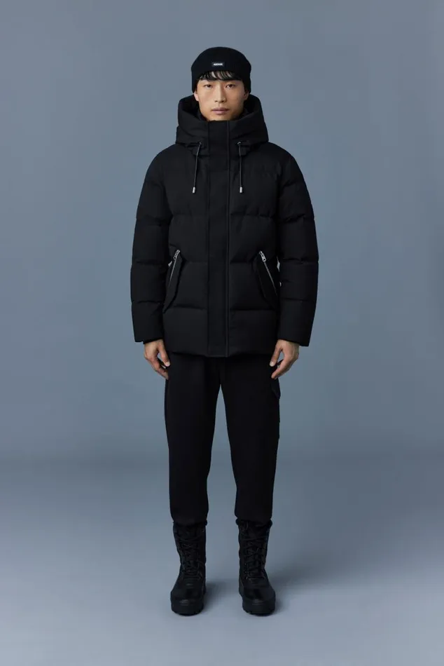 Puffer Men Mackage GRAYDON 2in1 Lustrous Light Down Jacket Navy