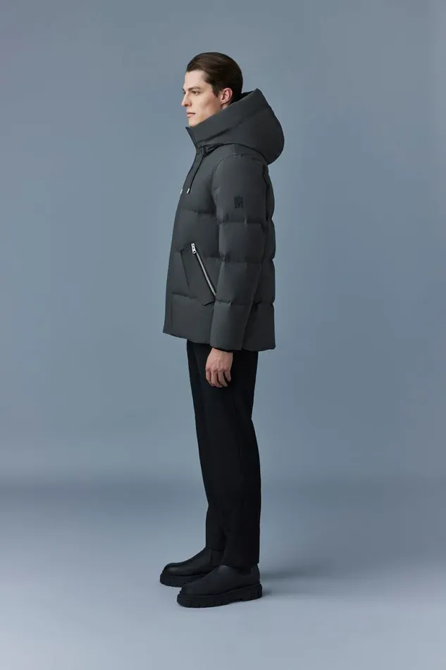 Puffer Men Mackage GRAYDON 2in1 Lustrous Light Down Jacket Navy