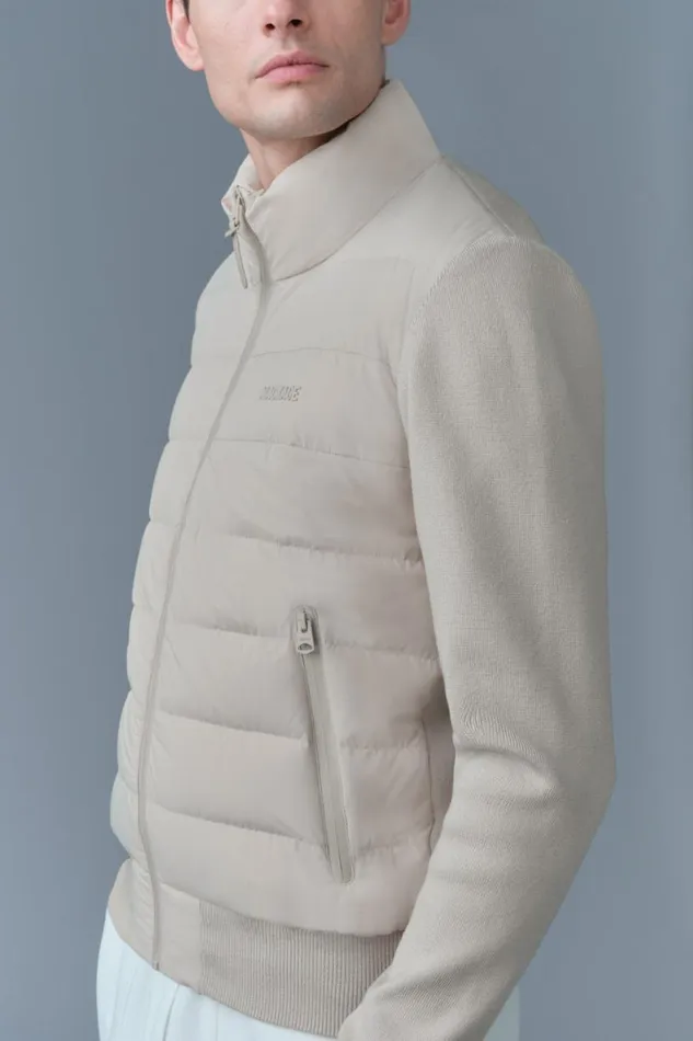 Puffer Men Mackage HANEYCITY Hybrid Light Down Jacket Light Military Puffer Men Mackage HANEYCITY Hybrid Light Down Jacket Light Military