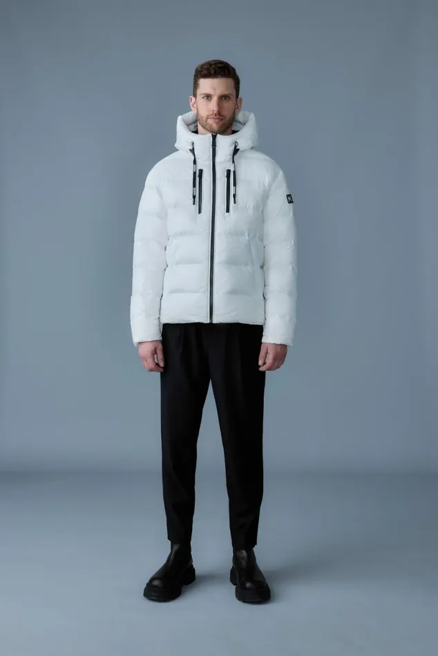 Puffer Men Mackage VICTOR Lustrous Light Down Jacket With Hood For Men Black Puffer Men Mackage VICTOR Lustrous Light Down Jacket With Hood For Men Black