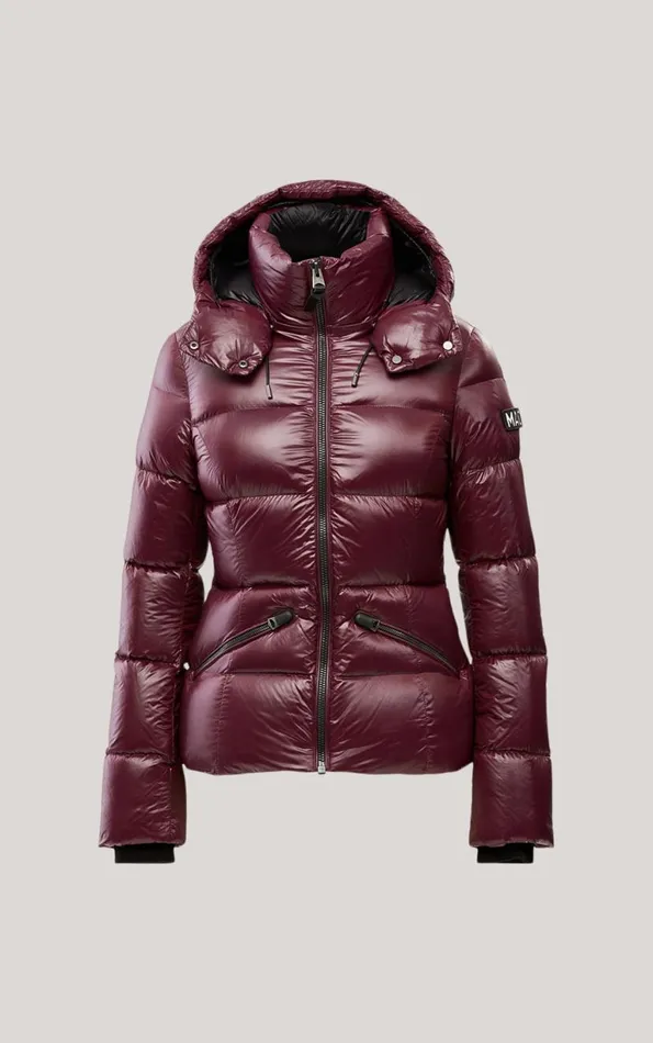 Puffers Women Mackage MADALYN Lustrous Light Down Jacket With Hood For Ladies White Puffers Women Mackage MADALYN Lustrous Light Down Jacket With Hood For Ladies White