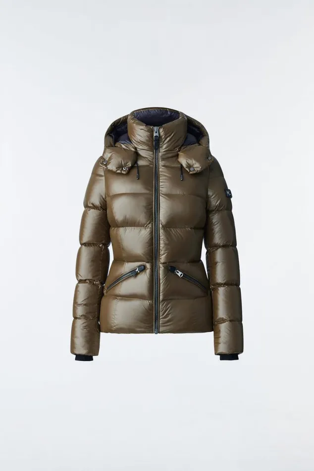 Puffers Women Mackage MADALYN Lustrous Light Down Jacket With Hood For Ladies White Puffers Women Mackage MADALYN Lustrous Light Down Jacket With Hood For Ladies White