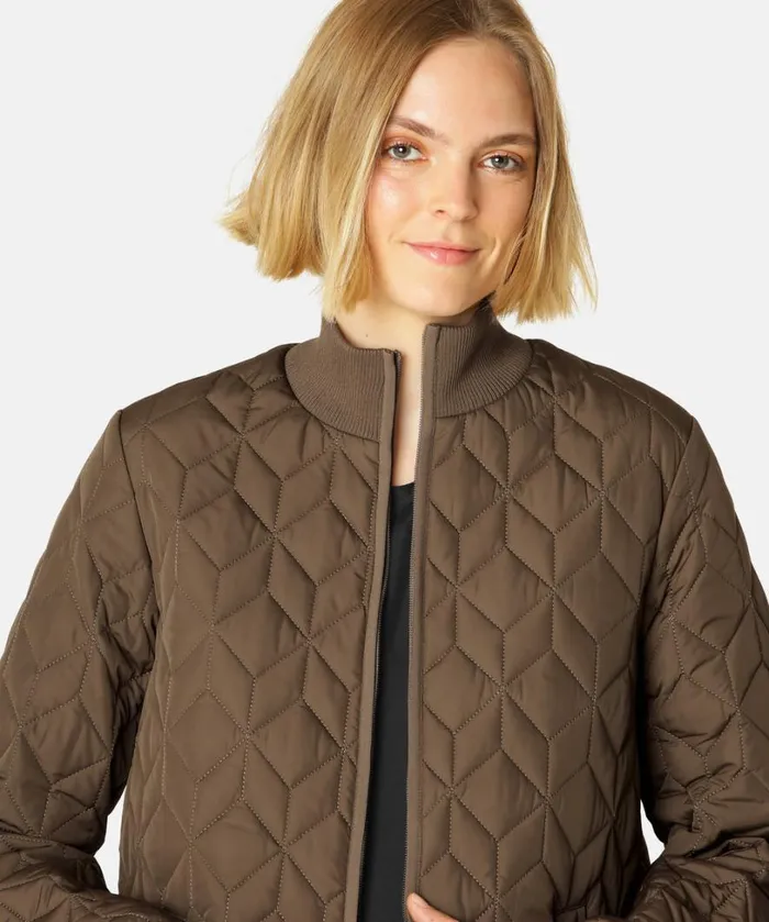Quilt Jacket 8211 Cub Brown Outerwear Ilse Jacobsen All Jackets And Coats
