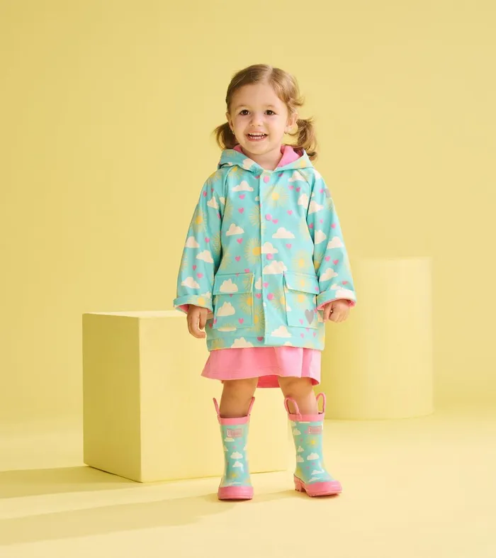 Rainwear Baby and Toddler Hatley Toddler Girls Happy Skies Rain Boots