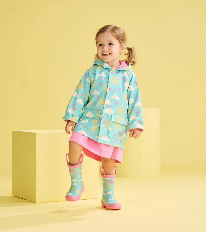 Rainwear Baby and Toddler Hatley Toddler Girls Happy Skies Rain Boots