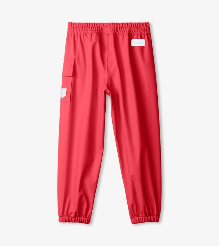 Rainwear GirlsBoys Hatley Red Rain Pants