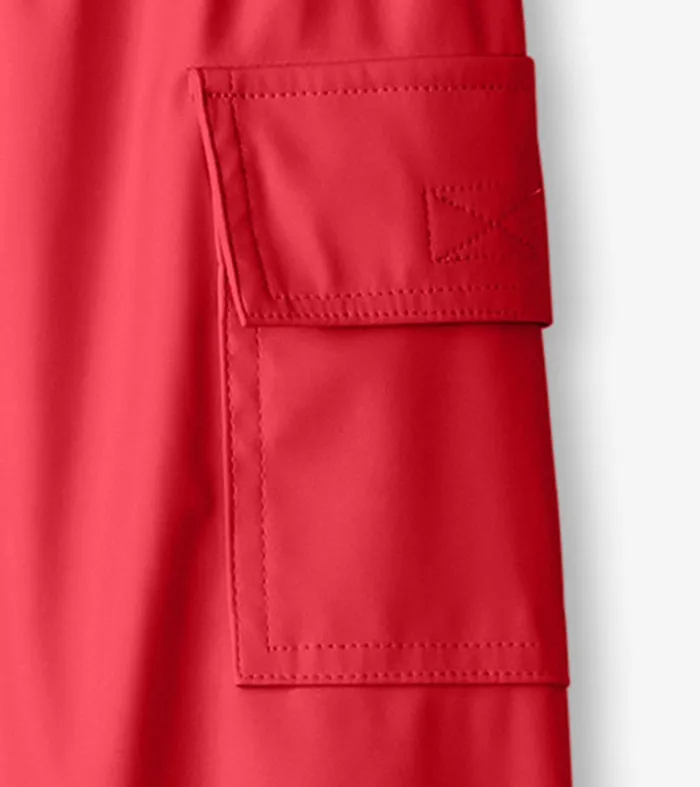 Rainwear GirlsBoys Hatley Red Rain Pants