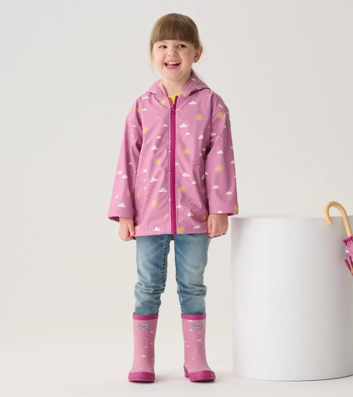 Rainwear Girls Hatley Girls Sun Charms Matte Rain Boots