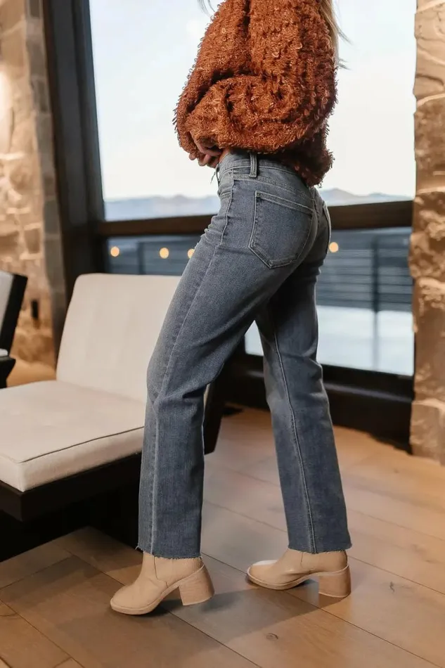 Rebecca Straight Leg Jeans Light Wash Women Bohme Denim
