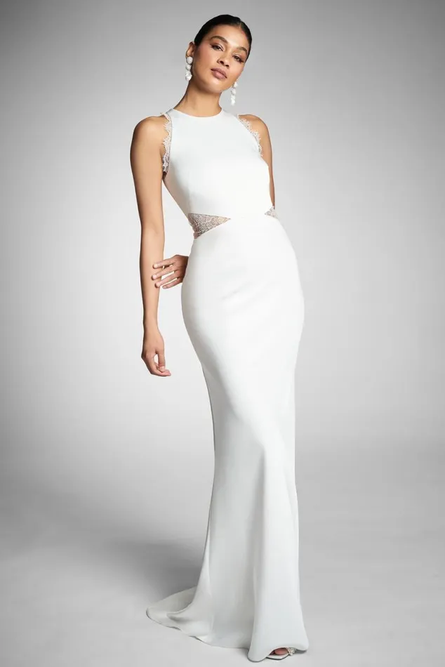 Reception Women Sachin and Babi Isla Gown 8211 Ivory