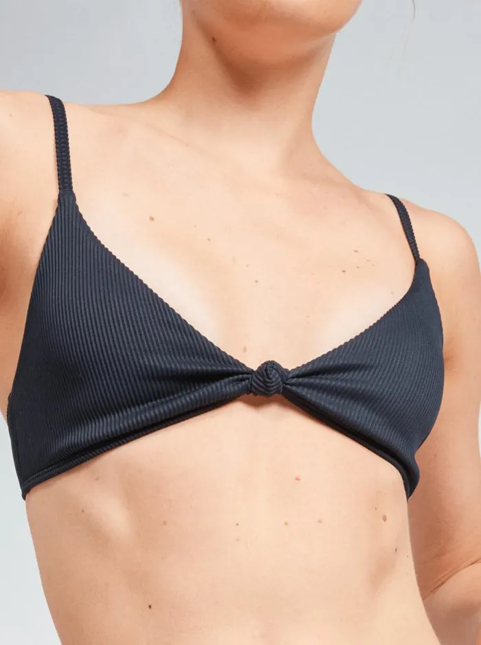 Roxy Bikini Tops Roxy Love The Surf Knot Bikini Top Anthracite 8211 Women Roxy Bikini Tops Roxy Love The Surf Knot Bikini Top Anthracite 8211 Women