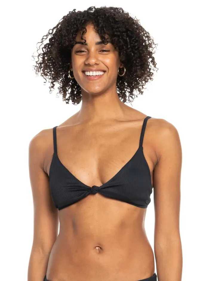 Roxy Bikini Tops Roxy Love The Surf Knot Bikini Top Anthracite 8211 Women Roxy Bikini Tops Roxy Love The Surf Knot Bikini Top Anthracite 8211 Women