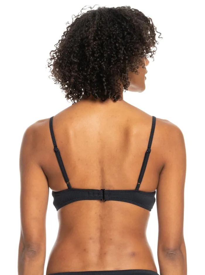 Roxy Bikini Tops Roxy Love The Surf Knot Bikini Top Anthracite 8211 Women Roxy Bikini Tops Roxy Love The Surf Knot Bikini Top Anthracite 8211 Women