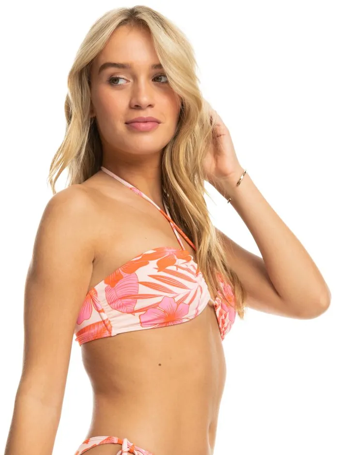 Roxy Bikinis Printed Beach Classics Triangle Bikini Top Pale Dogwood Lhibiscus 8211 Women Roxy Bikinis Printed Beach Classics Triangle Bikini Top Pale Dogwood Lhibiscus 8211 Women