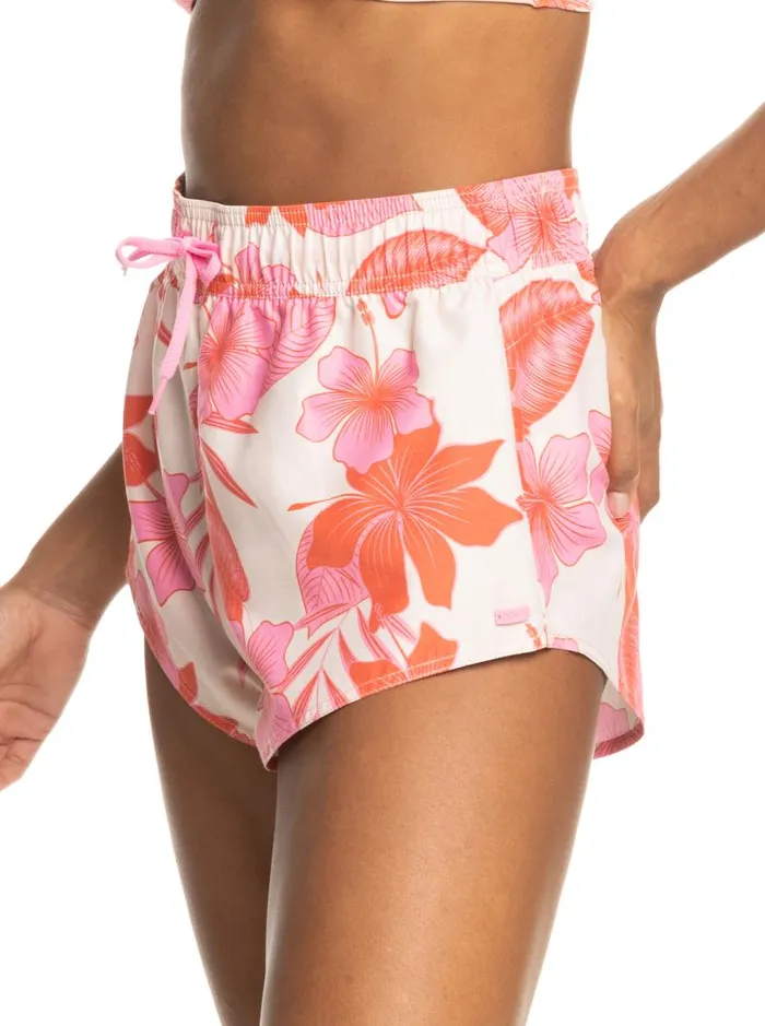 Roxy Boardshorts New Fashion Board Shorts Pale Dogwood Lhibiscus 8211 Women