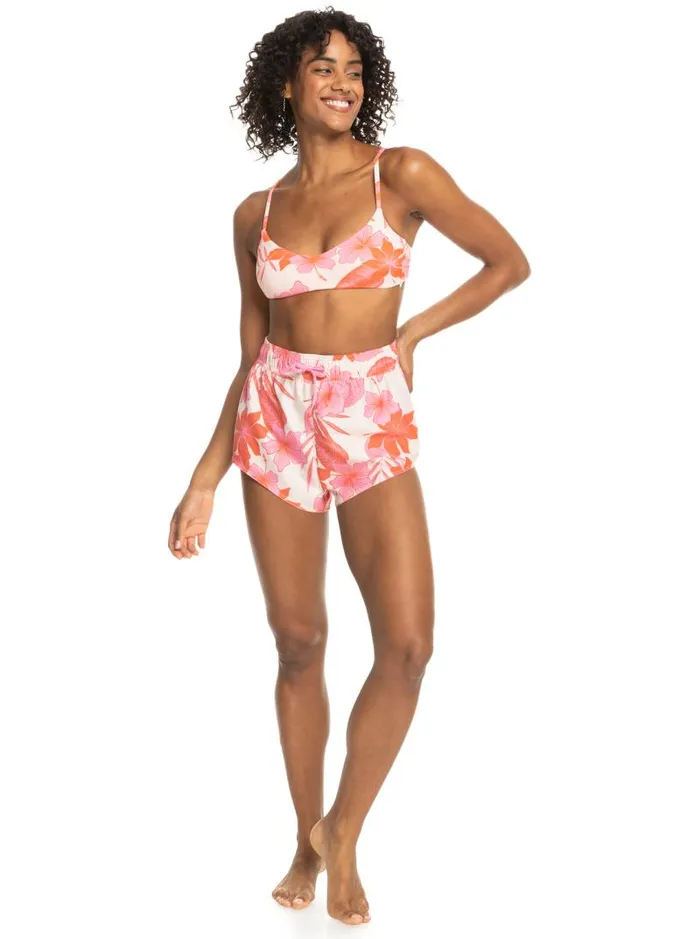 Roxy Boardshorts New Fashion Board Shorts Pale Dogwood Lhibiscus 8211 Women