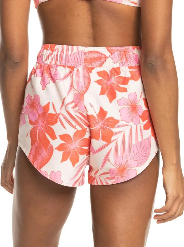 Roxy Boardshorts New Fashion Board Shorts Pale Dogwood Lhibiscus 8211 Women