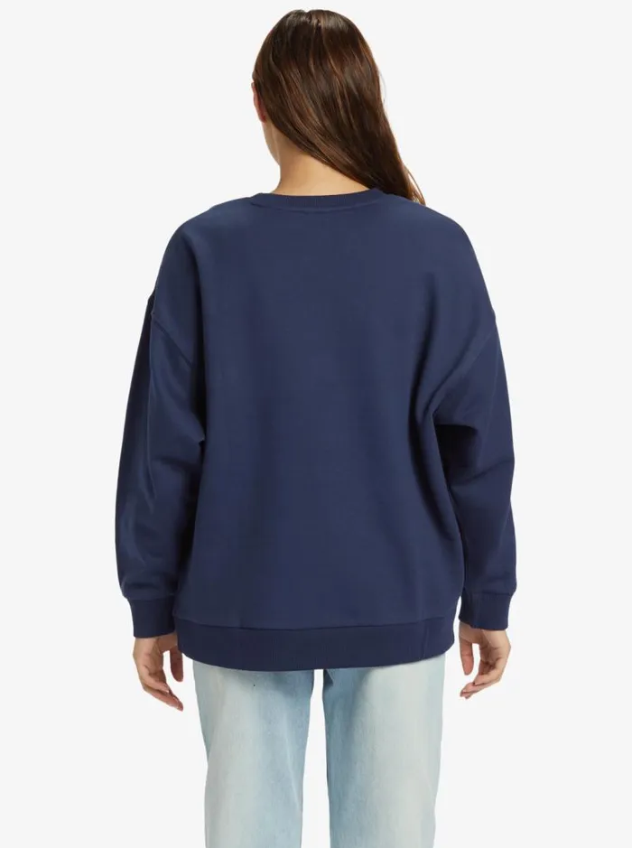 Roxy Fleece and Hoodies Morning Hike Sweatshirt Mood Indigo 8211 Women