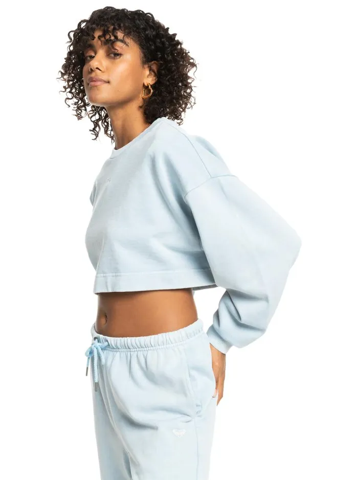 Roxy Fleece and Hoodies Surf Safari Sweatshirt Clear Sky 8211 Women Roxy Fleece and Hoodies Surf Safari Sweatshirt Clear Sky 8211 Women