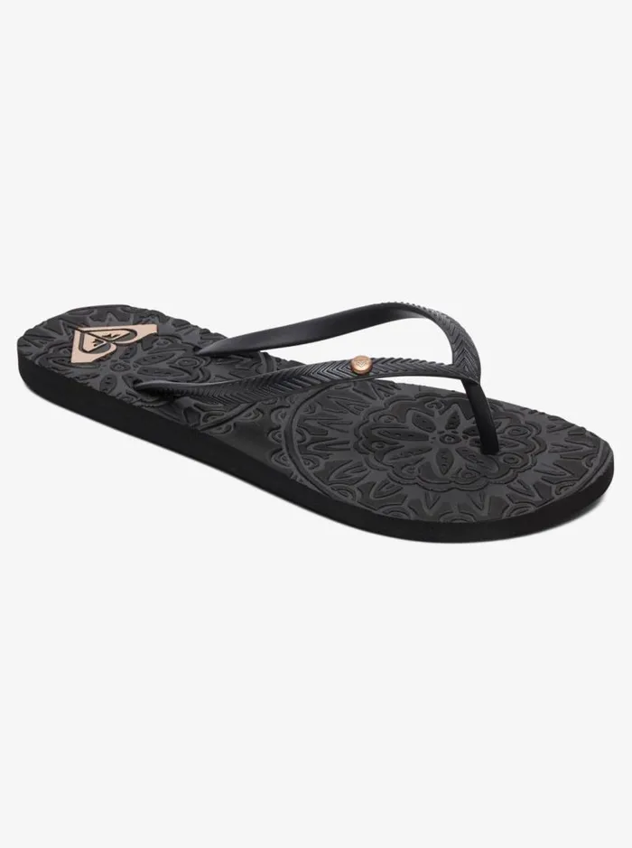 Roxy Flip Flops Antilles Sandals Black 3 8211 Women