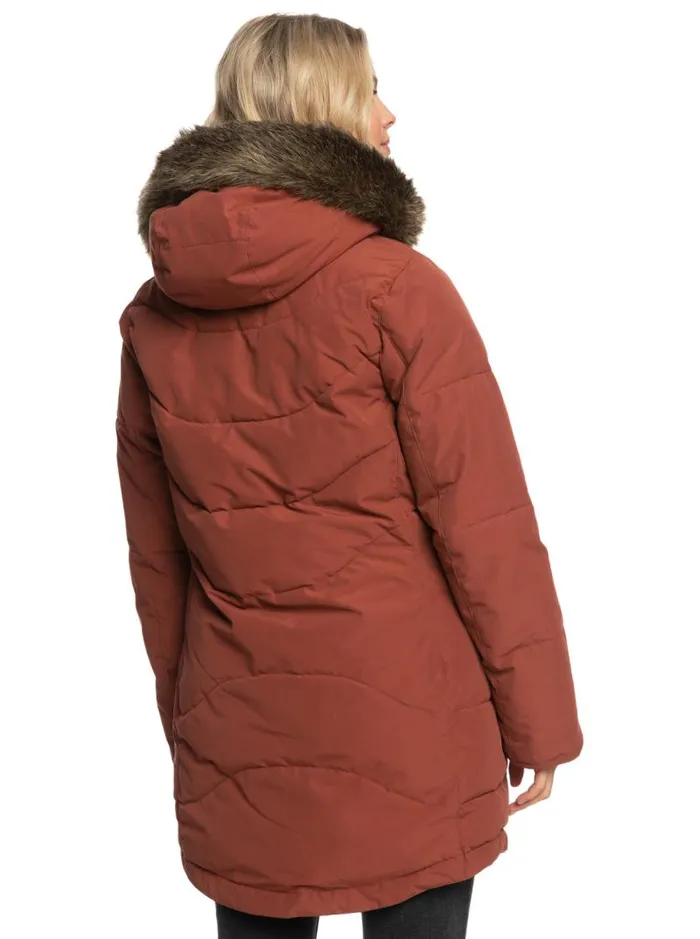Roxy Jackets Ellie Warmlink Winter Jacket With Heating Panel Smoked Paprika 8211 Women