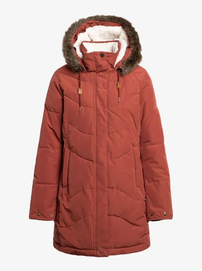 Roxy Jackets Ellie Warmlink Winter Jacket With Heating Panel Smoked Paprika 8211 Women
