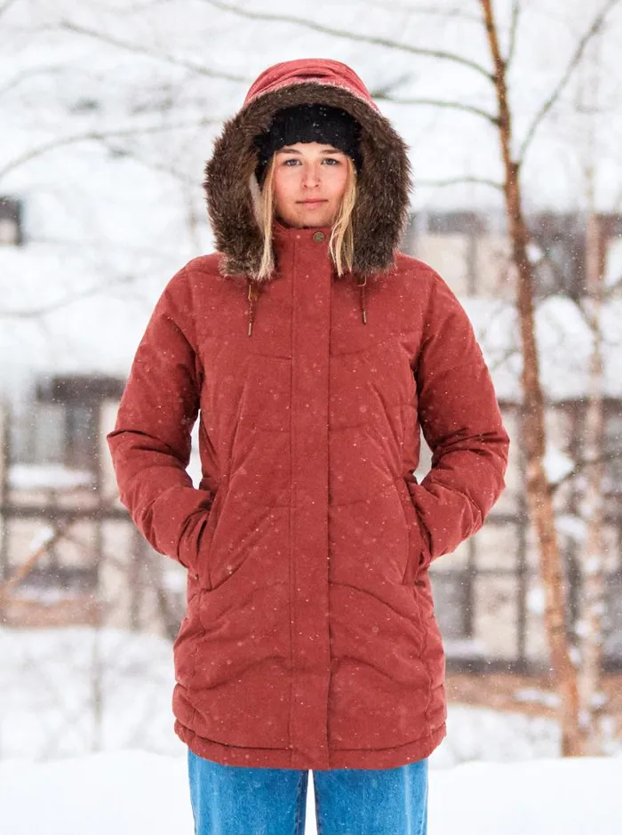 Roxy Jackets Ellie Warmlink Winter Jacket With Heating Panel Smoked Paprika 8211 Women