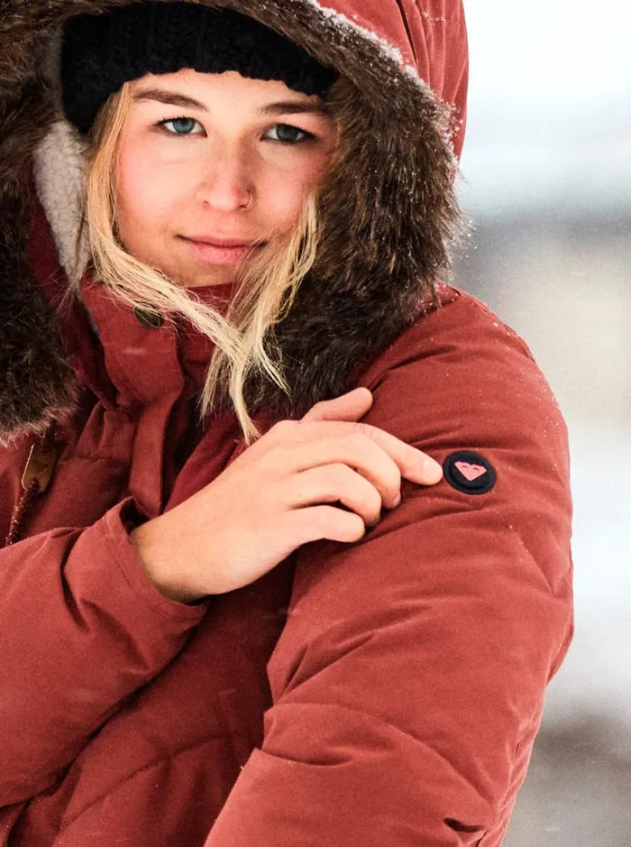 Roxy Jackets Ellie Warmlink Winter Jacket With Heating Panel Smoked Paprika 8211 Women