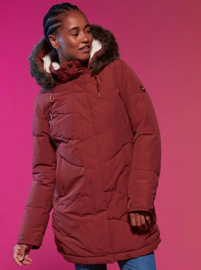 Roxy Jackets Ellie Warmlink Winter Jacket With Heating Panel Smoked Paprika 8211 Women