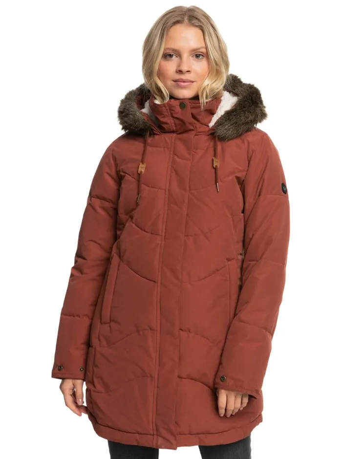 Roxy Jackets Ellie Warmlink Winter Jacket With Heating Panel Smoked Paprika 8211 Women