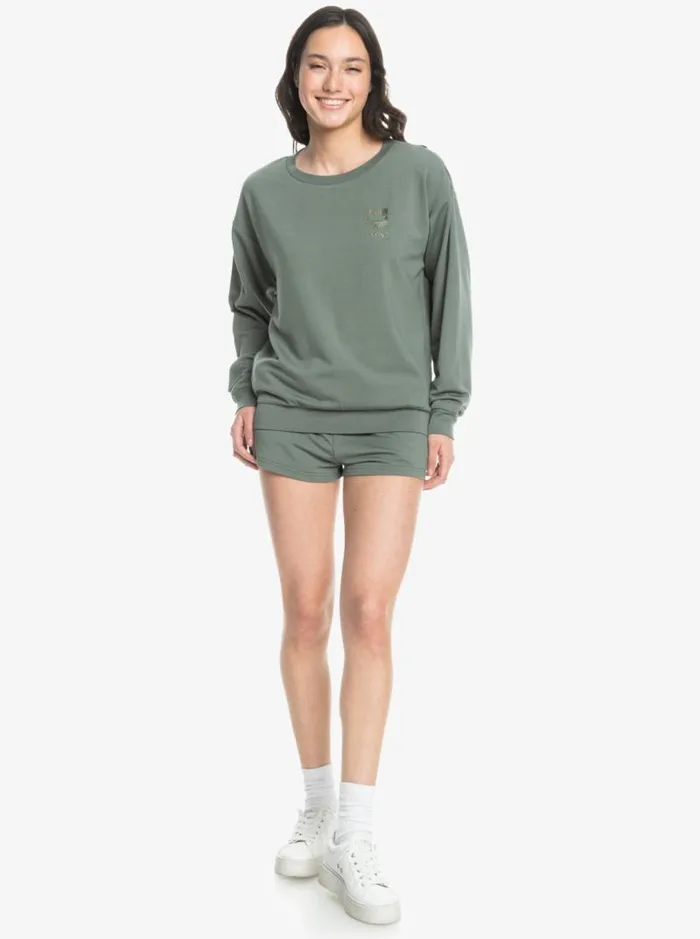Roxy Jackets Surfing By Moonlight B Cozy Lounge Top Agave Green 8211 Women