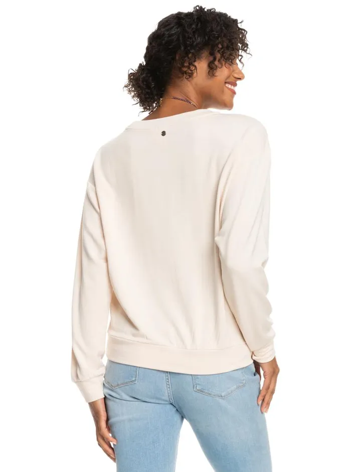 Roxy Jackets Surfing By Moonlight D Cozy Lounge Top Tapioca 8211 Women