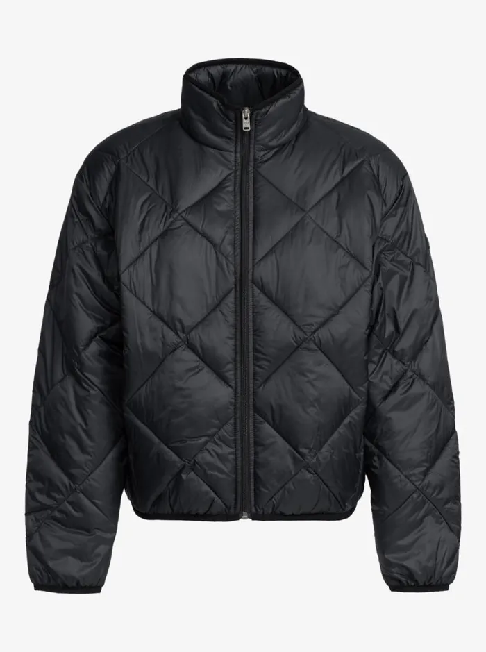 Roxy Jackets Wind Swept Lightweight Padded Packable Jacket Anthracite 8211 Women
