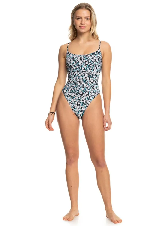 Roxy One Pieces Printed Beach Classics OnePiece Swimsuit Anthracite Cute Daisies 8211 Women