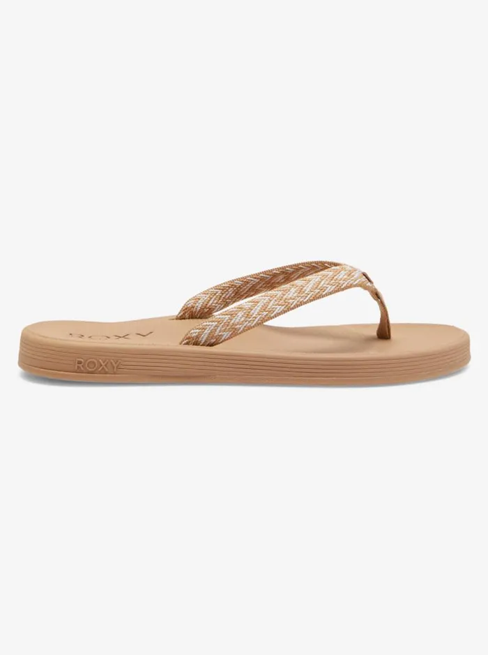 Roxy Sandals Clemente FlipFlops Natural 8211 Women Roxy Sandals Clemente FlipFlops Natural 8211 Women