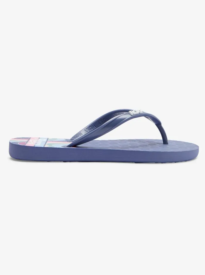 Roxy Shoes and Sandals Girl039s 416 Viva Stamp Sandals Blue Depths 8211 Kids Roxy Shoes and Sandals Girl039s 416 Viva Stamp Sandals Blue Depths 8211 Kids