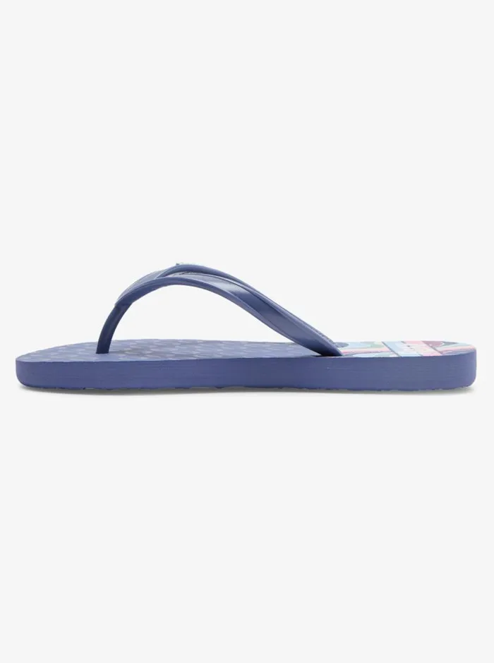 Roxy Shoes and Sandals Girl039s 416 Viva Stamp Sandals Blue Depths 8211 Kids Roxy Shoes and Sandals Girl039s 416 Viva Stamp Sandals Blue Depths 8211 Kids