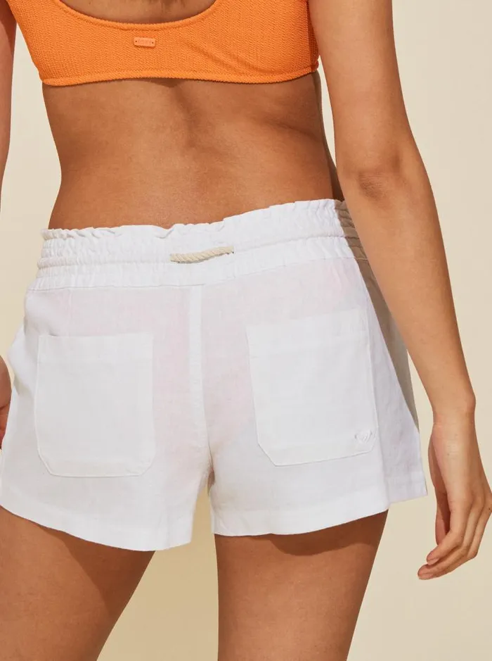 Roxy Shorts Oceanside Elasticized Shorts Sea Salt 8211 Women