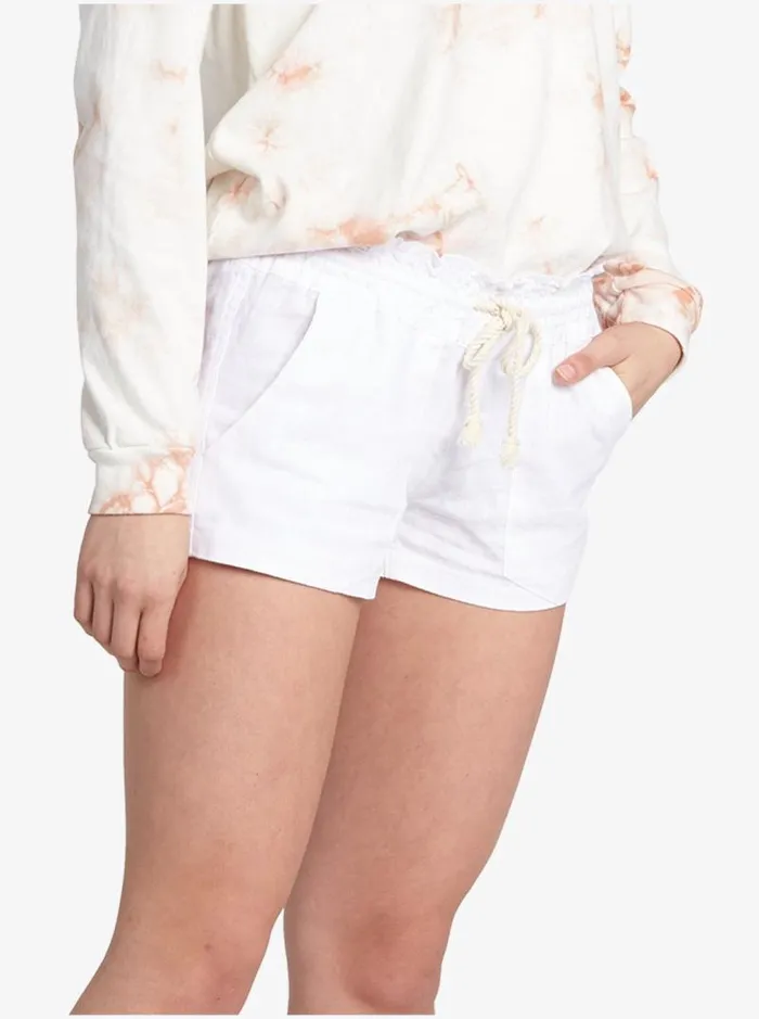 Roxy Shorts Oceanside Elasticized Shorts Sea Salt 8211 Women