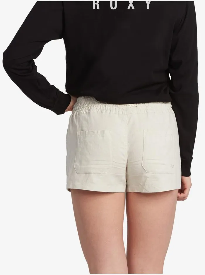 Roxy Shorts Oceanside Elasticized Shorts Stone 8211 Women Roxy Shorts Oceanside Elasticized Shorts Stone 8211 Women
