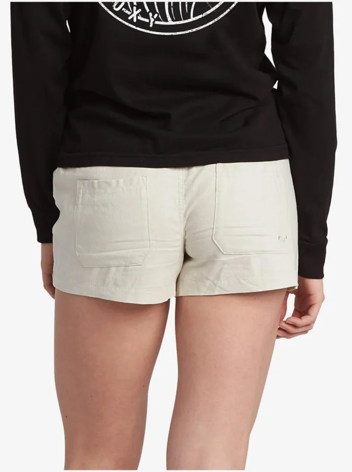 Roxy Shorts Oceanside Elasticized Shorts Stone 8211 Women Roxy Shorts Oceanside Elasticized Shorts Stone 8211 Women