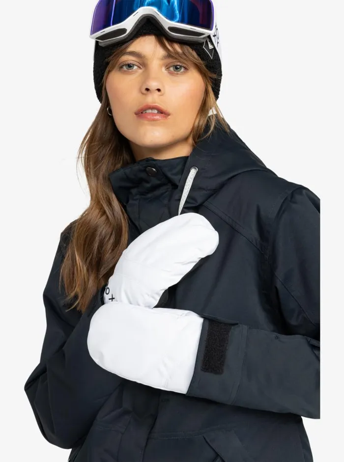 Roxy Snow Accessories Roxy Jetty Solid Insulated SnowboardSki Gloves Bright White 8211 Women Roxy Snow Accessories Roxy Jetty Solid Insulated SnowboardSki Gloves Bright White 8211 Women