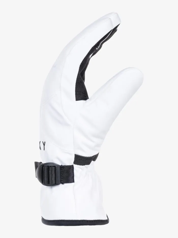 Roxy Snow Accessories Roxy Jetty Solid Insulated SnowboardSki Gloves Bright White 8211 Women Roxy Snow Accessories Roxy Jetty Solid Insulated SnowboardSki Gloves Bright White 8211 Women